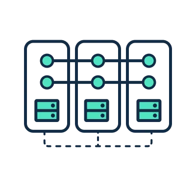 illustration für Datenstreaming in verschiedenen Systemen