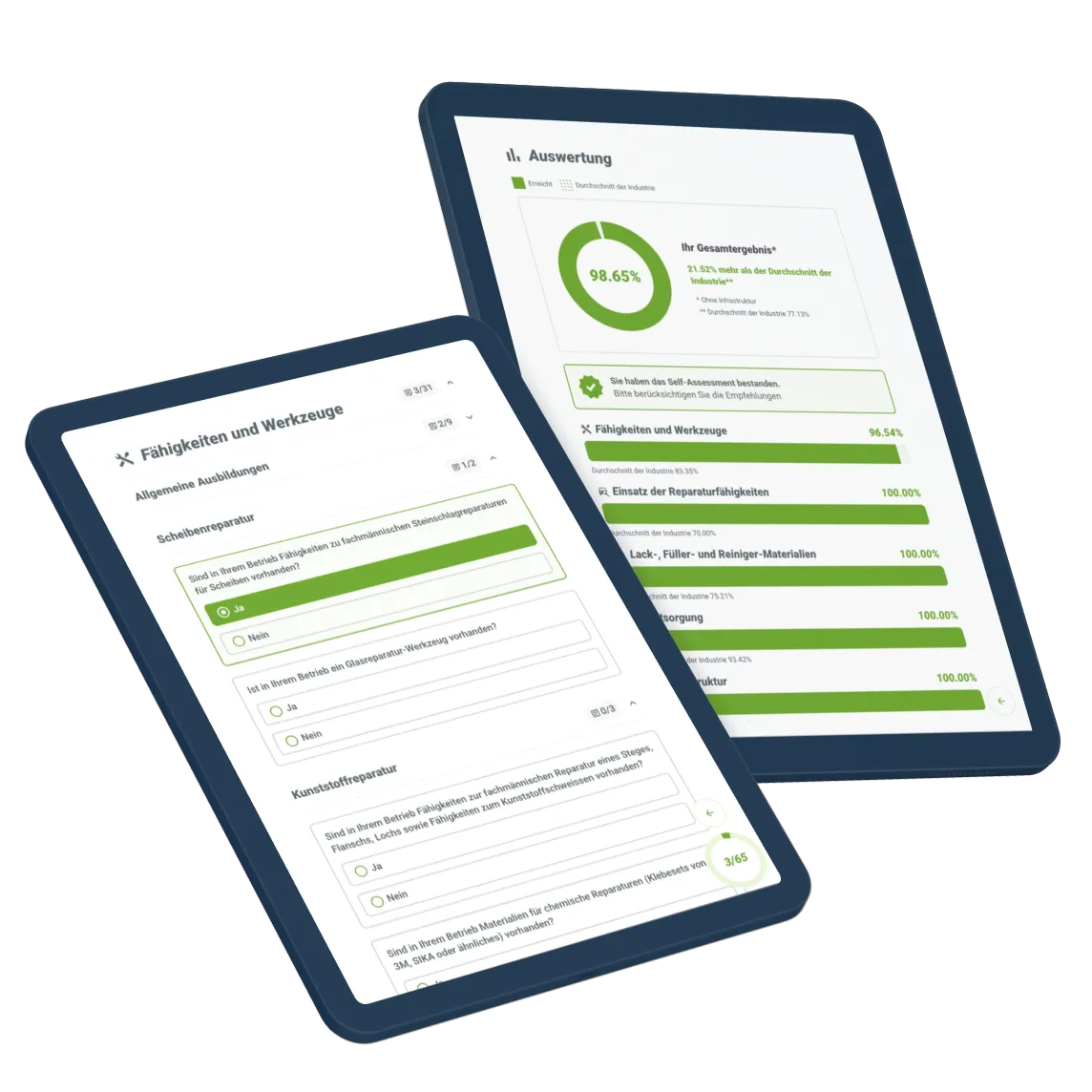 green car repair plattform für zertifizierungsprozess